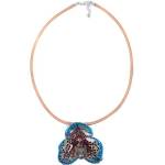 Dannyra Колие с истинска орхидея и копринена верижка модел 2 Dannyra Jewels