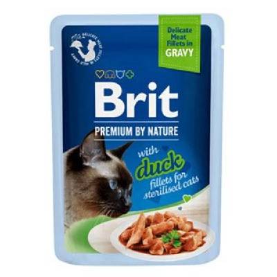 Brit Premium by Nature Cat Delicate Fillets in Gravy with Duck for Sterilised 85 g