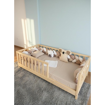 Babyhome Компелкт за монтесори легло от 5 части Цвят СИВ (11234)