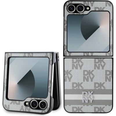 Калъф DKNY за Samsung Galaxy Z Flip 6, PU Leather Checkered Pattern and Stripe Case, DKHCZF6PCPTSSE (DKHCZF6PCPTSSE)