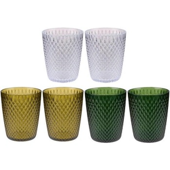 Image 1 of ALPINA ЧАША alpina Ø8.2х10см ПРОЗРАЧНА/ОХРА/ЗЕЛЕНА К-КТ 2бр