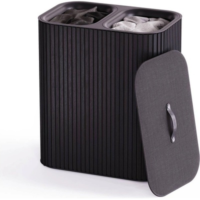 Черен бамбуков кош за пране 2x45 l Tota Luxe - Joseph Joseph (1571483_5000005)