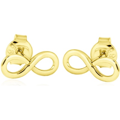 Gemmax Zlaté náušnice Nekonečno GLEYN-39401
