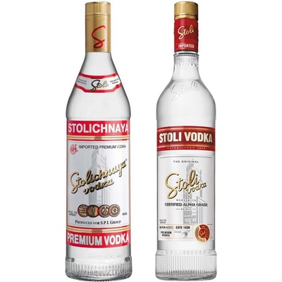 Stolichnaya 40% 1 l (čistá fľaša)