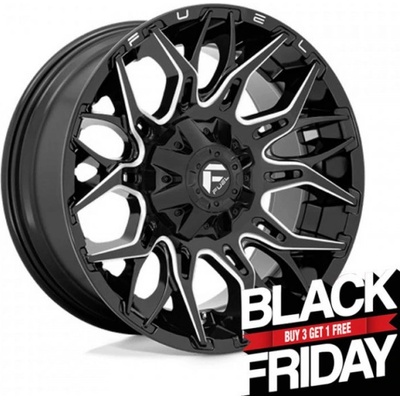 Fuel D769 TWITCH 9x20 6x135 ET1 gloss black milled