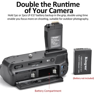KingMa Батериен грип за Canon 750D 760Dза батерии LP-E17 (5800017 / 70)