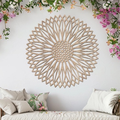 dřevo života Dřevěná mandala DŮVĚRY Rozměry (cm): 95x95, Zvolte barvu dekoru: Dub Sonoma