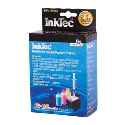 Compatible Рефил INKTEC HP- 5075C, Pigment /3 x 25 ml/, Color (INKTEC-HP-5075C)