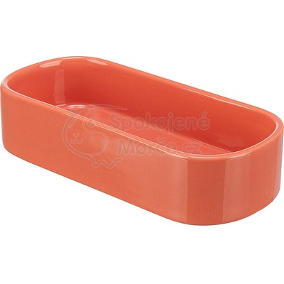 Trixie Miska oválná oranžová 600 ml