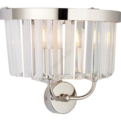 Endon Lighting 106448 - Стенно осветително тяло CHESTERFIELD 2xE14/6W/230V лъскав хром (EN0242)