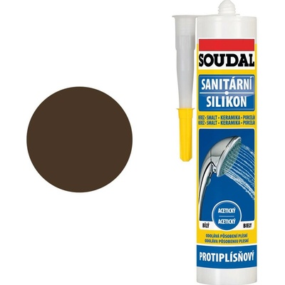 Soudal Sanitárny silikón 280 ml hnedá