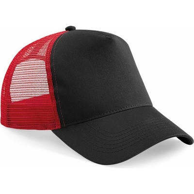 Beechfield B640 5 panelová Trucker 53.064 black/classic red