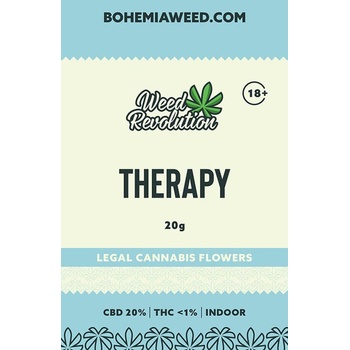 Weed Revolution Therapy Indoor CBD 20% THC 1% 20 g