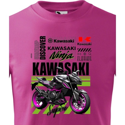 Dětské triko Kawasaki Ninja Purpurová Canvas tričko Bezvatriko.cz 2376