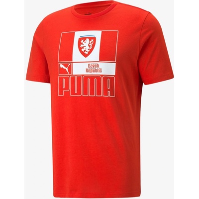 Puma Facr FtblCore Tee Červená