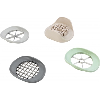 LIVARNO home Sada struhadel / Sada kráječů na ovoce, 4dílná (kráječ na ovoce)