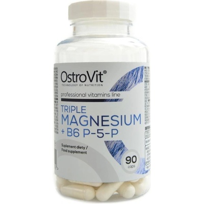 OstroVit Triple Magnesium + B6 P-5-P 90 kapsúl