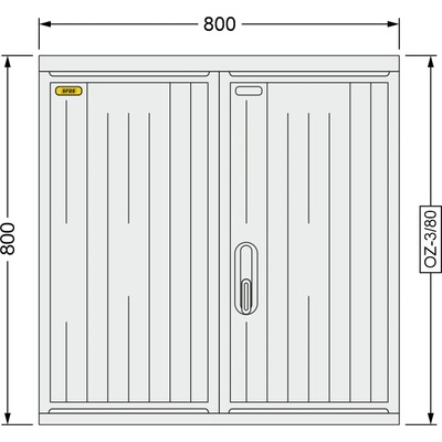 SFOS 800x800x245mm OZ-3/80