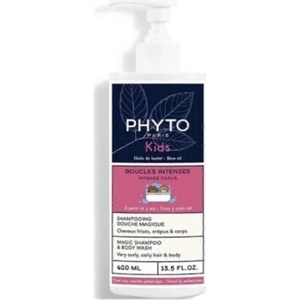 PHYTO Нежен Шампоан за Разплитане и Грижа, Phyto Kids' Shampoo & Bubble Bath in Gel Form 400ml