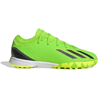 adidas Юношески футболни стоножки Adidas X Ghosted . 3 Junior Astro Turf Trainers - Green/Blk/Yell