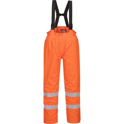 Portwest hi-vis bizlame s781 / Огнеупорни светлоотразителни дъждобрани, антистатични - hv оранжеви m (s781orrm)