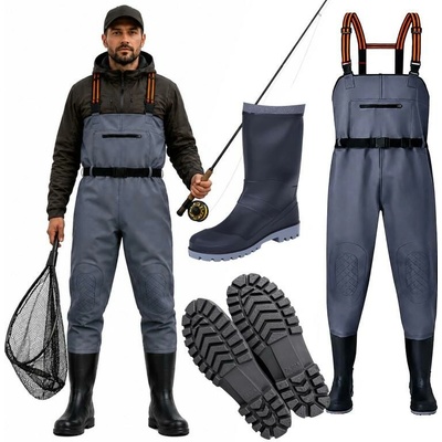 RealG RC-K-2564 Brodící kalhoty s opaskem, vel. 44, šedé