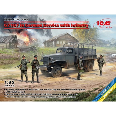 ICM Chevrolet G7107 in German Service w/ infantry 1:35