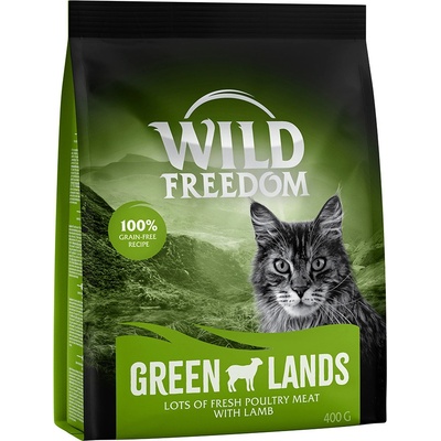 Wild Freedom granule pro kočky Adult Green Lands Jehněčí 3 x 400 g