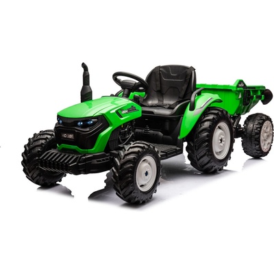 Mamido HC-306 24V Elektrický traktor s prívesom svetlo zelená