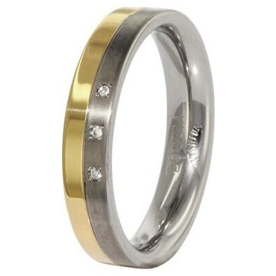 Boccia Titanium Titanový prsteň s diamantmi 0129 04