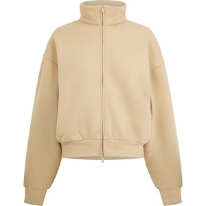 Fear of god essentials Поларено горнище с цип FEAR OF GOD ESSENTIALS Women's Full Zip Fleece - Sand