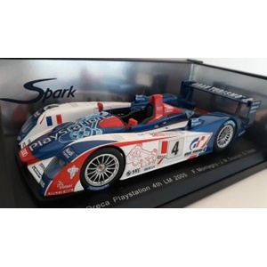 Spark Модели на автомобили и мотоциклети модел 1/18 Audi R8 Playstation Le Mans 2005 - 1: 18 (дължина 25cm) (TRS6684-3931)