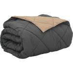 Pure Line Home Двулицева лятна олекотена завивка Color Warm с полиестерен пълнеж, 200 г/м2, в цвят антрацит и таупе