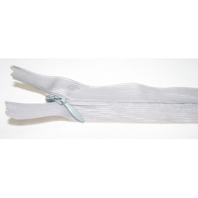 Zips krytý nedeliteľný 30cm bledo šedá