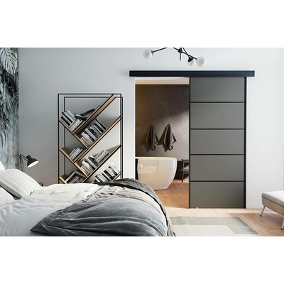 VILEN DOOR Posuvné na stěnu MARTI PLUS Antracit 76 x 205 cm
