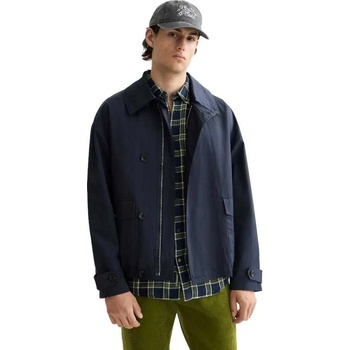 Scotch & Soda Палто Scotch & soda Short trench coat - Blue (Blue)