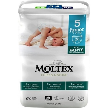 Moltex Pure & Nature natahovací Junior 9-14 kg 20 ks