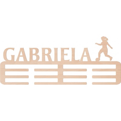 ČistéDřevo Dřevěný věšák na medaile fotbal Zvolte Žena – Zboží Mobilmania