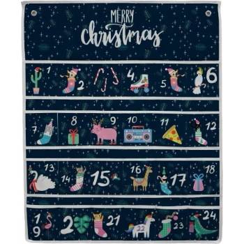 Butter Kings Santa Dinosaur adventní dekorace barevná