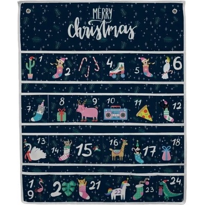 Butter Kings Santa Dinosaur adventní dekorace barevná