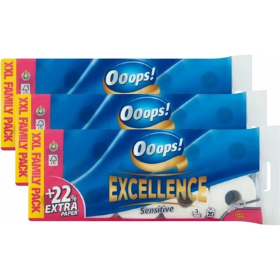 Ooops! Excellence Sensitive 3-vrstvový 3 x 20 ks