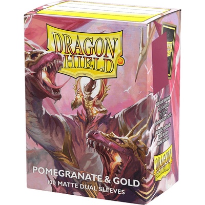 Arcane Tinmen Dragon Shield Standard Size Matte Dual Pomegranate & Gold obaly 100 ks