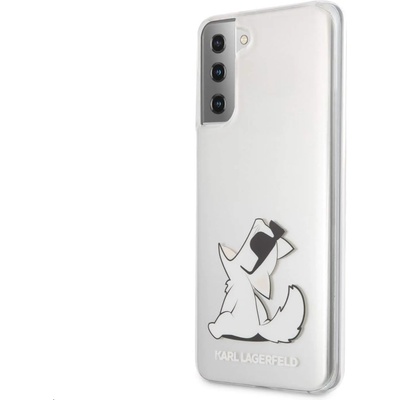 KARL LAGERFELD Choupette Fun Case - дизайнерски кейс с висока защита за Samsung Galaxy S21 (прозрачен)