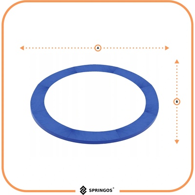 Springos Kryt pružín na trampolínu 305 cm modrý S-TP-10FT 305 cm BLUE