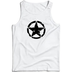 DRAGOWA Мъжки потник Star, бял, 160 г/м2 (7920)
