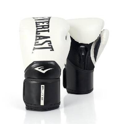 Everlast Elite Training Gloves White 16oz