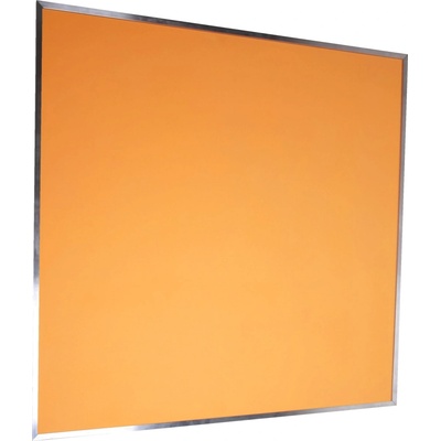 VYLEN s.r.o. Pěnová nástěnka s hliníkovým rámem 100 x 100 cm Oranžová 20, 1000 mm x1000 mm