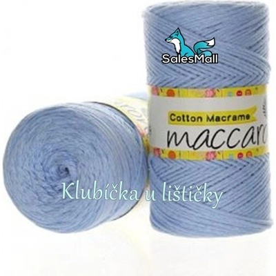 Maccaroni Cotton Macrame světle modrá 10