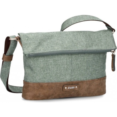 Zwei kabelka crossbody Olli OT6 EUC světle šedozelená