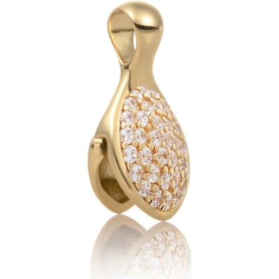 Sparkling Jewels Pozlacený přívěsek s kubickou zirkonií PENG02